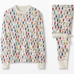 Hanna Andersson Long John Pajama Bright Bulb Size Medium